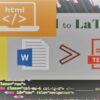 I will convert your documents to latex format.
