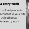 I can do data entry work in WordPress shopify