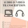 Audio/Video Transcriptionist