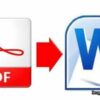 Converting image or PDF notes into MS word