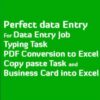 I will convert PDF to excel, scan pages to excel, google sheet
