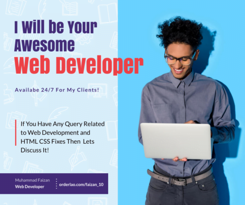 I Will Be Your Awesome Front End Web Developer