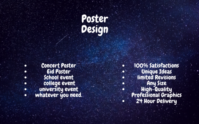 I will design professional event posters for you