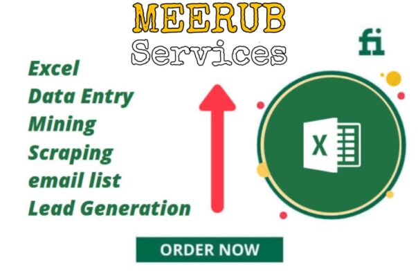 I will Do Data Entry, Excel, Mining, Scraping, Lead Generation, Copy paste.
