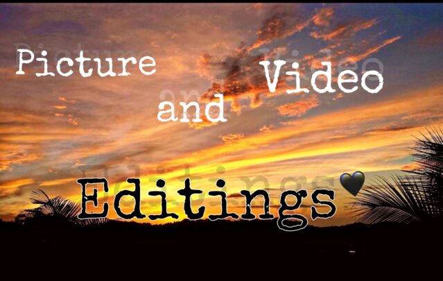 I will do picture editing and video editing with music and transitions.