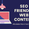 I will write SEO Friendly Web Content Withwrin 12 hours