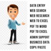 You will get Data Entry Work Done in 24 Hours*