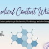 I will provide content writing services related to medical fields.
