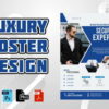 I will do simple poster design, luxury, outstanding poster design