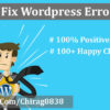 I will fix wordpress errors wordpress issues