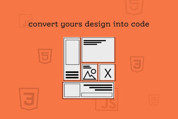 I will convert your design into HTML, CSS, javascript, frontend
