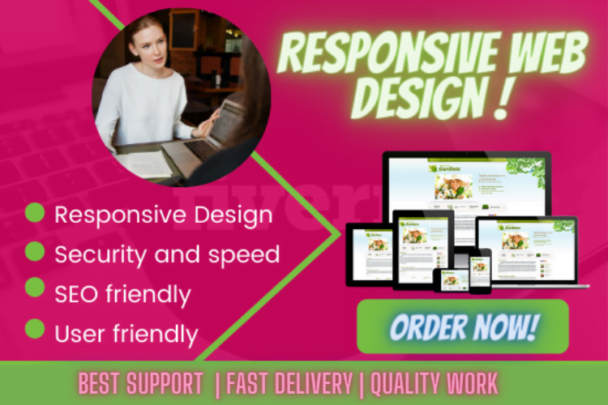 I will design and develop a responsive WordPress website